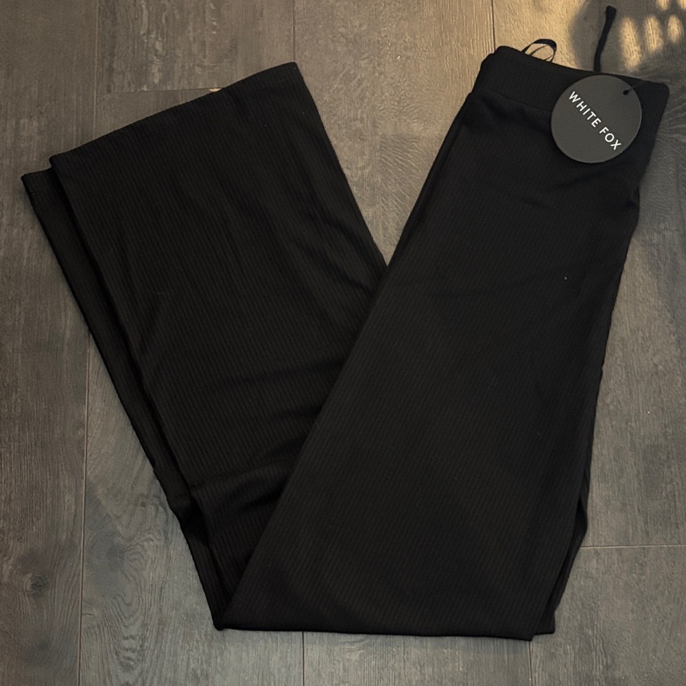 White Fox Boutique Black Track Pants